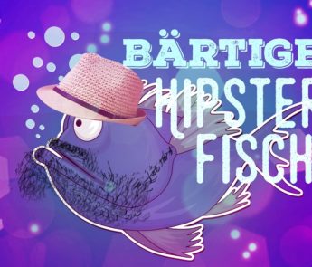 Bärtige Hipster-Fische.